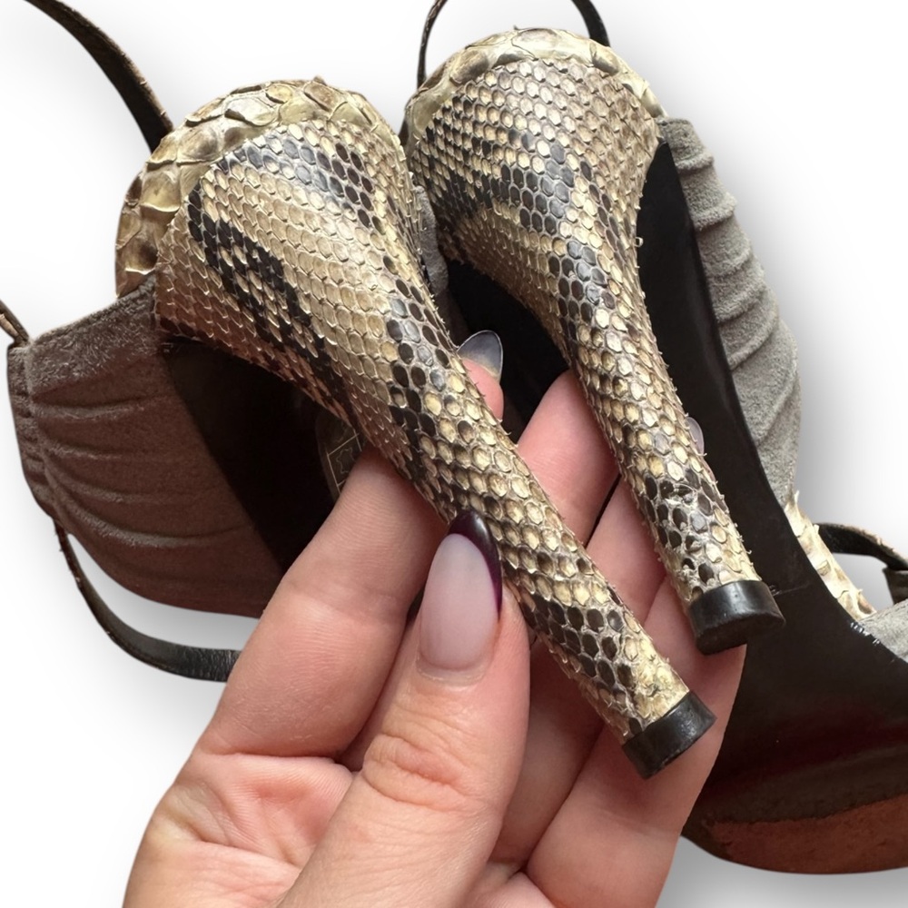 Balenciaga Python Heels - image 3